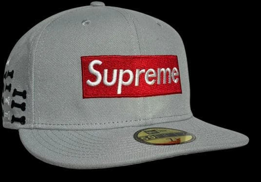Supreme x New Era Supreme Bone Gris — foto 1